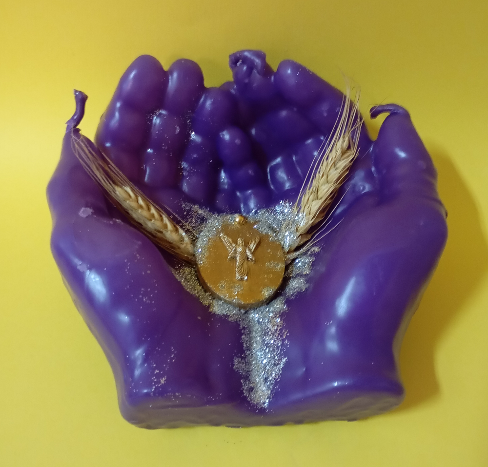 maos de cristo lilas quadrada