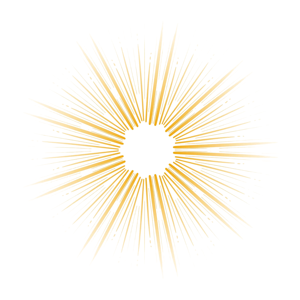 modern sunbeams orange lines white background (1)